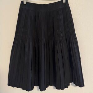 Black pleated skirt